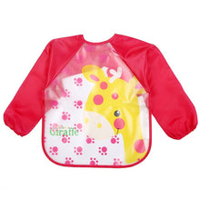 Load image into Gallery viewer, 2018 Baby Bibs Infant Burp Cloths Toddler Scarf Feeding Smock Long Sleeve Waterproof Coverall Animals Baby Feeding Accessories