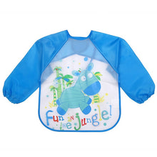 Load image into Gallery viewer, 2018 Baby Bibs Infant Burp Cloths Toddler Scarf Feeding Smock Long Sleeve Waterproof Coverall Animals Baby Feeding Accessories
