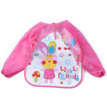 Load image into Gallery viewer, 2018 Baby Bibs Infant Burp Cloths Toddler Scarf Feeding Smock Long Sleeve Waterproof Coverall Animals Baby Feeding Accessories