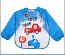 Load image into Gallery viewer, 2018 Baby Bibs Infant Burp Cloths Toddler Scarf Feeding Smock Long Sleeve Waterproof Coverall Animals Baby Feeding Accessories
