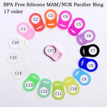 Load image into Gallery viewer, Baby Dummy Pacifier Holder Clip Adapter for MAM Ring 1PCS Silicone Button
