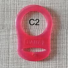 Load image into Gallery viewer, Baby Dummy Pacifier Holder Clip Adapter for MAM Ring 1PCS Silicone Button