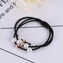 Load image into Gallery viewer, Girls Sweet Pearl Elastic Hair Bands Princess Ponytail Holder Gum For Hair Scrunchies Headband Rubber Band Kids Hair Accessories