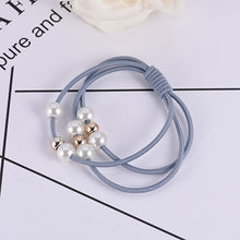 Load image into Gallery viewer, Girls Sweet Pearl Elastic Hair Bands Princess Ponytail Holder Gum For Hair Scrunchies Headband Rubber Band Kids Hair Accessories