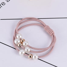 Load image into Gallery viewer, Girls Sweet Pearl Elastic Hair Bands Princess Ponytail Holder Gum For Hair Scrunchies Headband Rubber Band Kids Hair Accessories