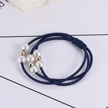 Load image into Gallery viewer, Girls Sweet Pearl Elastic Hair Bands Princess Ponytail Holder Gum For Hair Scrunchies Headband Rubber Band Kids Hair Accessories