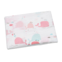 Load image into Gallery viewer, PINK SWAN 100%Cotton Flamingo Rose fruits Print Muslin Baby Blankets Bedding Infant Swaddle Towel For Newborns Swaddle Blanket