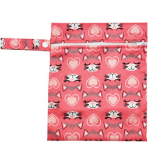 Load image into Gallery viewer, Waterproof Reusable Wet Bag Printed Pocket Nappy Bags PUL Travel Wet Dry Bags Mini Size 25x20cm Diaper Bag