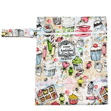 Load image into Gallery viewer, Waterproof Reusable Wet Bag Printed Pocket Nappy Bags PUL Travel Wet Dry Bags Mini Size 25x20cm Diaper Bag