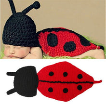 Load image into Gallery viewer, Cute! Hat Suspender Pants Set Handmade Infant Baby Photo Costume Crochet Newborn Baby Photo props accessories