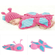 Load image into Gallery viewer, Cute! Hat Suspender Pants Set Handmade Infant Baby Photo Costume Crochet Newborn Baby Photo props accessories