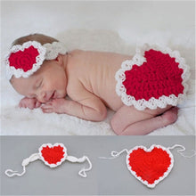 Load image into Gallery viewer, Cute! Hat Suspender Pants Set Handmade Infant Baby Photo Costume Crochet Newborn Baby Photo props accessories