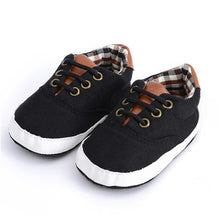 Load image into Gallery viewer, Puseky Newborn Baby Boy Shoes First Walkers Spring Autumn Baby Boy Soft Sole Shoes Infant Canvas Crib Shoes 0-18 Months