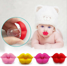 Load image into Gallery viewer, Baby Pacifier Red Kiss Lips Dummy Pacifiers Funny Silicone Baby Nipples Teether Soothers Pacifier Baby Dental Care
