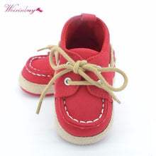 Load image into Gallery viewer, 2019 Spring Baby boy Shoes First Walker Lace-up T-tied solid color casual Toddler Shoes Non-slip Soft Bottom Warm Shoes