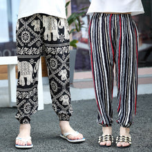Load image into Gallery viewer, 2-10Y New Summer Children Pants Anti-mosquito Pants Boys Printed Girls Harem Pants Kids Joggers Teenager Trousers Baby Clothing