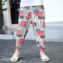 Load image into Gallery viewer, 2-10Y New Summer Children Pants Anti-mosquito Pants Boys Printed Girls Harem Pants Kids Joggers Teenager Trousers Baby Clothing