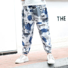 Load image into Gallery viewer, 2-10Y New Summer Children Pants Anti-mosquito Pants Boys Printed Girls Harem Pants Kids Joggers Teenager Trousers Baby Clothing