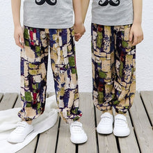 Load image into Gallery viewer, 2-10Y New Summer Children Pants Anti-mosquito Pants Boys Printed Girls Harem Pants Kids Joggers Teenager Trousers Baby Clothing