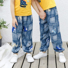Load image into Gallery viewer, 2-10Y New Summer Children Pants Anti-mosquito Pants Boys Printed Girls Harem Pants Kids Joggers Teenager Trousers Baby Clothing