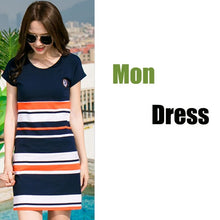 Load image into Gallery viewer, 2019 Summer Striped T-shirt Outfits Mother And Daughter Dresses And Father Son Baby Boy Girl Family Matching Family Outfits
