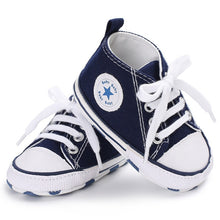 Load image into Gallery viewer, dkDaKanl Baby Shoes Spring Summer Baby Lace Canvas Shoes Soft Bottom Comfortable Toddler Shoes FF245 R