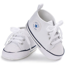 Load image into Gallery viewer, dkDaKanl Baby Shoes Spring Summer Baby Lace Canvas Shoes Soft Bottom Comfortable Toddler Shoes FF245 R