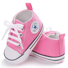 Load image into Gallery viewer, dkDaKanl Baby Shoes Spring Summer Baby Lace Canvas Shoes Soft Bottom Comfortable Toddler Shoes FF245 R