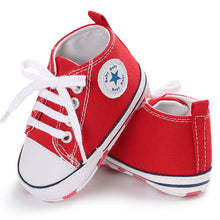 Load image into Gallery viewer, dkDaKanl Baby Shoes Spring Summer Baby Lace Canvas Shoes Soft Bottom Comfortable Toddler Shoes FF245 R