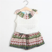 Load image into Gallery viewer, Girls 2019 Summer New Baby Girls Clothing Sets Fashion Style Cartoon Kitten Printed T-Shirts+Net Veil Dress 2Pcs Girls Clothes