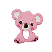 Load image into Gallery viewer, Food Grade Silicone Teethers DIY Animal Koala Baby Ring Teether Infant Baby Silicone Chew Charms Kids Teething Gift Toddler Toys