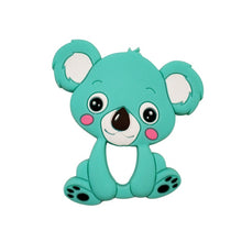Load image into Gallery viewer, Food Grade Silicone Teethers DIY Animal Koala Baby Ring Teether Infant Baby Silicone Chew Charms Kids Teething Gift Toddler Toys