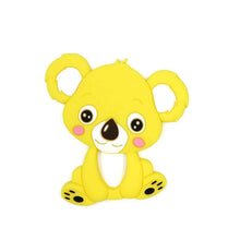 Load image into Gallery viewer, Food Grade Silicone Teethers DIY Animal Koala Baby Ring Teether Infant Baby Silicone Chew Charms Kids Teething Gift Toddler Toys