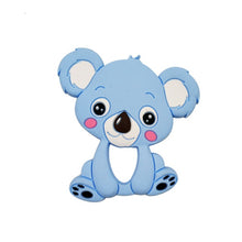 Load image into Gallery viewer, Food Grade Silicone Teethers DIY Animal Koala Baby Ring Teether Infant Baby Silicone Chew Charms Kids Teething Gift Toddler Toys