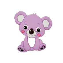 Load image into Gallery viewer, Food Grade Silicone Teethers DIY Animal Koala Baby Ring Teether Infant Baby Silicone Chew Charms Kids Teething Gift Toddler Toys