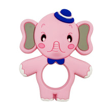 Load image into Gallery viewer, Food Grade Silicone Teethers DIY Animal Koala Baby Ring Teether Infant Baby Silicone Chew Charms Kids Teething Gift Toddler Toys