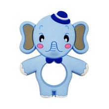 Load image into Gallery viewer, Food Grade Silicone Teethers DIY Animal Koala Baby Ring Teether Infant Baby Silicone Chew Charms Kids Teething Gift Toddler Toys