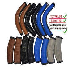 Load image into Gallery viewer, 2pc/set Pram Stroller Accessories Leather Covers Handle Wheelchairs Baby Stroller Armrest Pu Protective Case for Yoyaplus