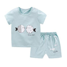 Load image into Gallery viewer, Cartoon Shark New Born Baby Boy Fashion Clothing Outfits Baby Girl Casual Clothing Sets