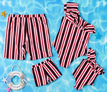 Load image into Gallery viewer, Family Matching Swimwear Outfits Look Mother Daughter Bikini Swimsuits Father Son Swim Shorts Mommy Dad and Me Beachwear Clothes