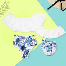 Load image into Gallery viewer, Striped Mother Daughter Swimwear One-Piece Mommy and Me Swimsuit Family Look Matching Outfits Mom Mum Daughter Dresses Clothes