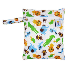 Load image into Gallery viewer, Waterproof Reusable Wet Bag Printed Pocket Nappy Bags PUL Travel Wet Dry Bags Mini Size 25x20cm Diaper Bag