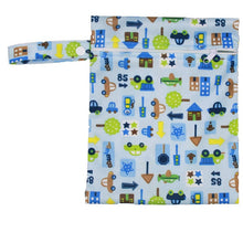 Load image into Gallery viewer, Waterproof Reusable Wet Bag Printed Pocket Nappy Bags PUL Travel Wet Dry Bags Mini Size 25x20cm Diaper Bag