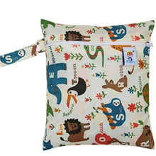 Load image into Gallery viewer, Waterproof Reusable Wet Bag Printed Pocket Nappy Bags PUL Travel Wet Dry Bags Mini Size 25x20cm Diaper Bag