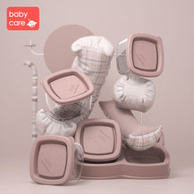 Load image into Gallery viewer, Baby silicone milk powder food container infant Dining Bowl feeding storage box toddler silicone Tray tableware dinnerware set