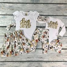 Load image into Gallery viewer, PUDCOCO Baby Girl Little Big Sister Match Clothes Romper T-shirt Pants Tutu Dress Outfit