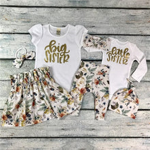 Load image into Gallery viewer, PUDCOCO Baby Girl Little Big Sister Match Clothes Romper T-shirt Pants Tutu Dress Outfit