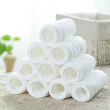 Load image into Gallery viewer, Lovyno 10 Pcs Baby Nappies Reusable Baby Infant Newborn Cloth Diaper Nappy Liners Insert 3 Layers Cotton hot sale Dropship
