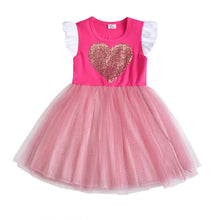 Load image into Gallery viewer, VIKITA Girls Princess Dress Kids Unicorn Dresses for Girls Children Sequins Dresses Toddlers Tutu Dress Girl Summer Vestidos