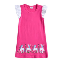 Load image into Gallery viewer, VIKITA Girls Princess Dress Kids Unicorn Dresses for Girls Children Sequins Dresses Toddlers Tutu Dress Girl Summer Vestidos